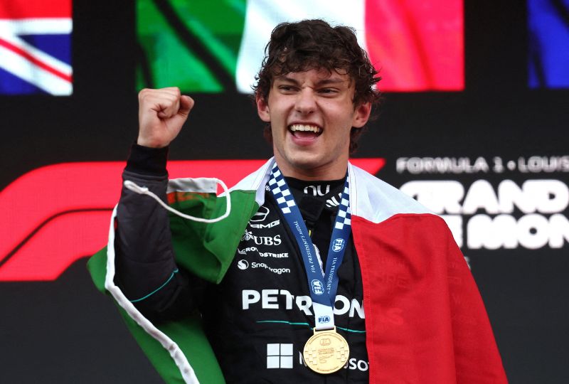 Motor racing-Antonelli stays cool to win chaotic Monaco